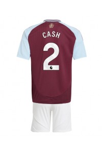 Aston Villa Matty Cash #2 Babytruitje Thuis tenue Kind 2024-25 Korte Mouw (+ Korte broeken)